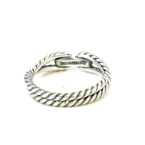 David Yurman Ladies Ring Size 7, 18k Gold & Sterling Silver Estate DY625 - Picture 4 of 6